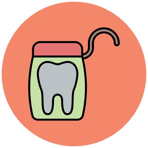 Dental floss Generic color lineal-color icon