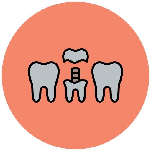 Dental crown Generic color lineal-color icon