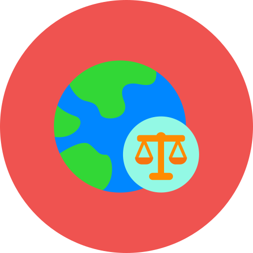글로벌 법률 Generic color fill icon