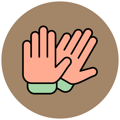 ゴム手袋 Generic color lineal-color icon