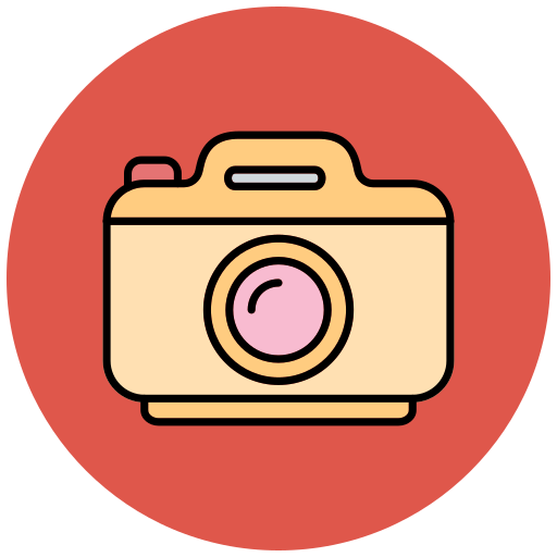 fotoapparat Generic color lineal-color icon