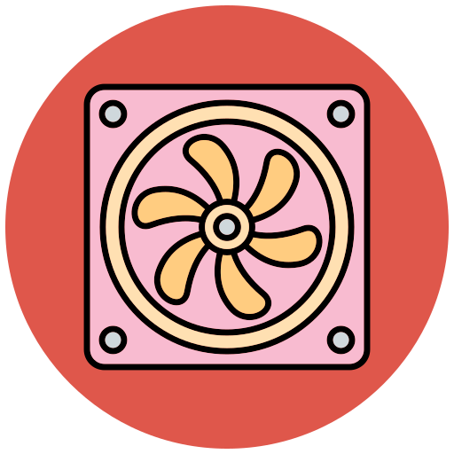 Охлаждающий вентилятор Generic color lineal-color иконка