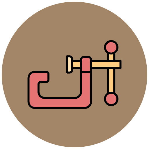 Clamp Generic color lineal-color icon