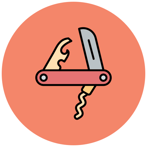 Швейцарский нож Generic color lineal-color иконка
