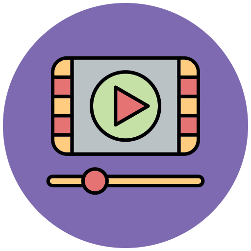 비디오 Generic color lineal-color icon
