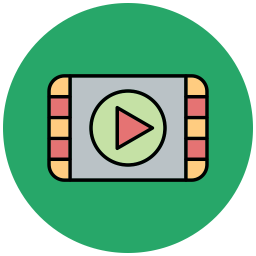 reprodutor de vídeo Generic color lineal-color Ícone
