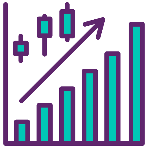 Bar graph Generic color lineal-color icon