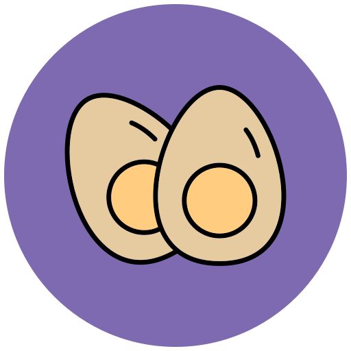 Boiled Egg Generic color lineal-color icon