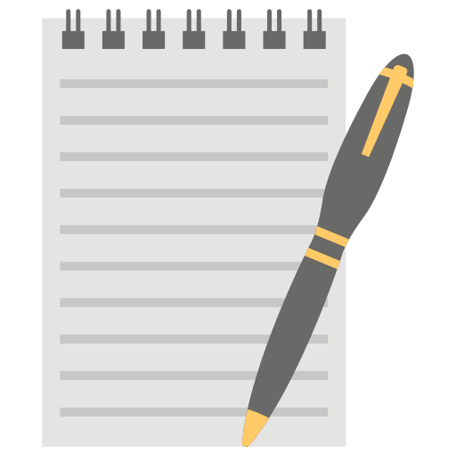 Notepad Generic color fill icon