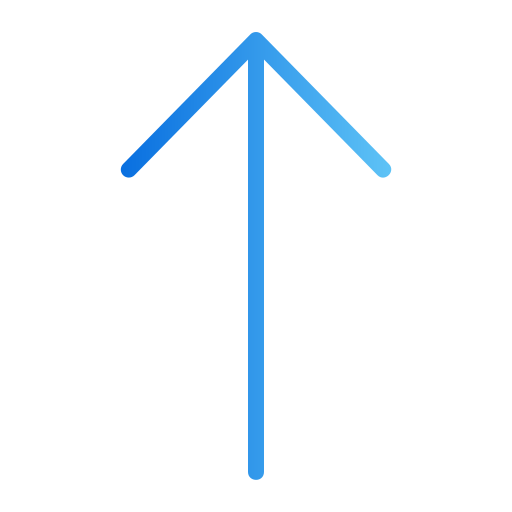 flecha hacia arriba Generic gradient outline icono