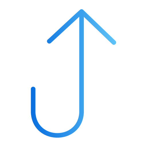 flecha hacia arriba Generic gradient outline icono