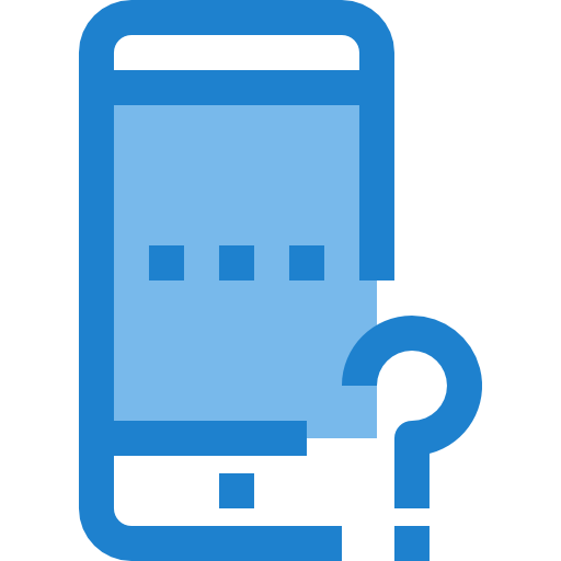 smartphone itim2101 Blue icon