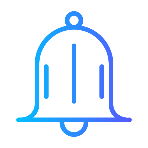 campana de notificación Generic gradient outline icono
