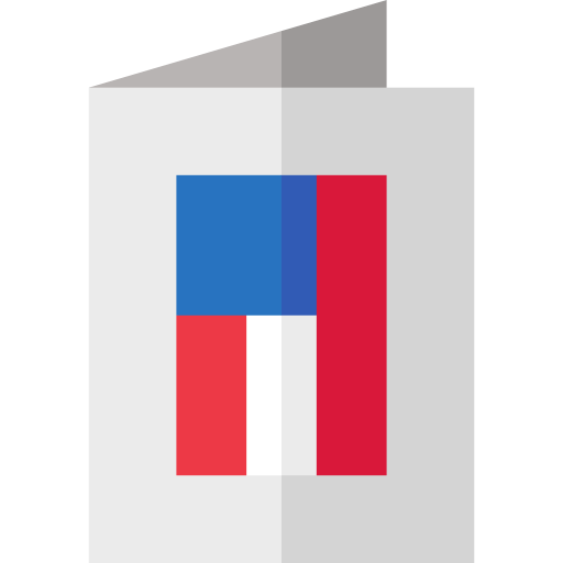tarjeta postal Basic Straight Flat icono