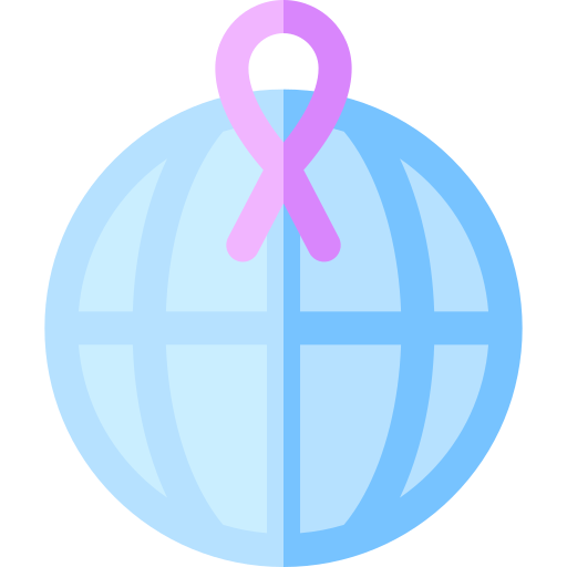 giornata mondiale contro il cancro Basic Rounded Flat icona