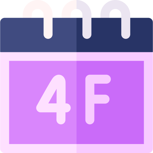 February 4 Basic Rounded Flat icon