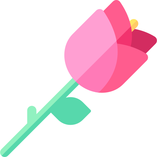 rosa Basic Rounded Flat icona