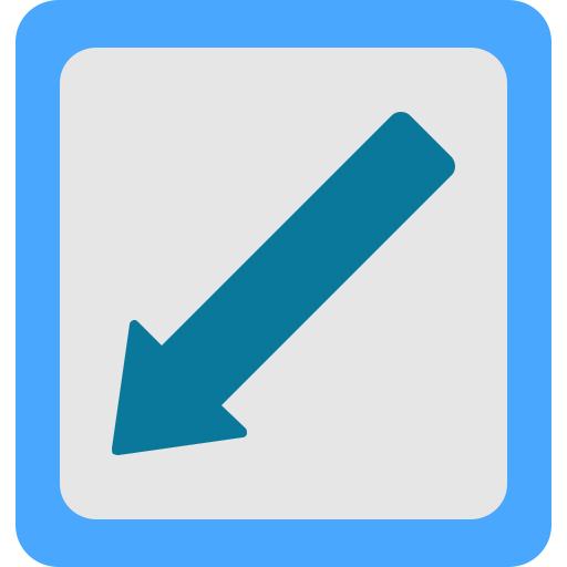Diagonal arrow Generic Flat icon