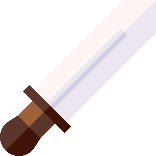épée Basic Straight Flat Icône