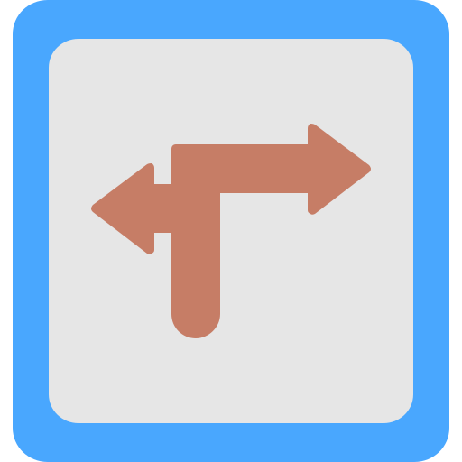 Направление поворота Generic Flat иконка