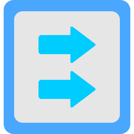 Double arrow Generic Flat icon