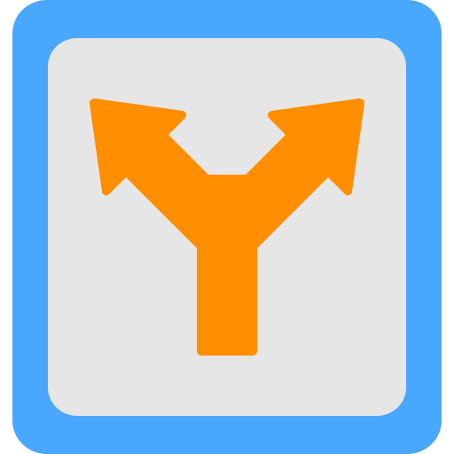 Diverge Generic Flat icon