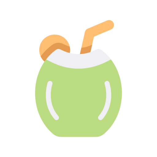 코코넛 워터 Generic color fill icon