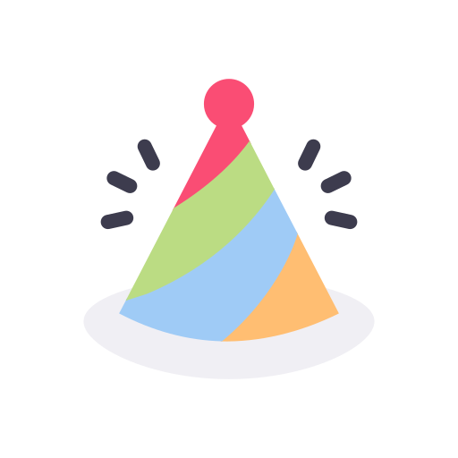 Party Hat Generic color fill icon