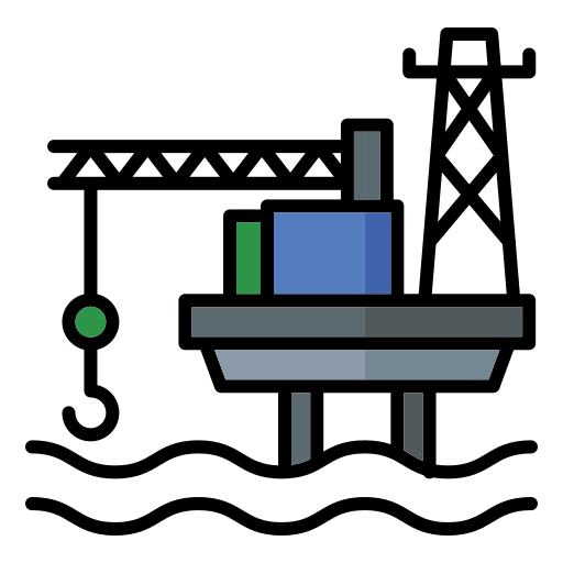 platforma wiertnicza Generic color lineal-color ikona