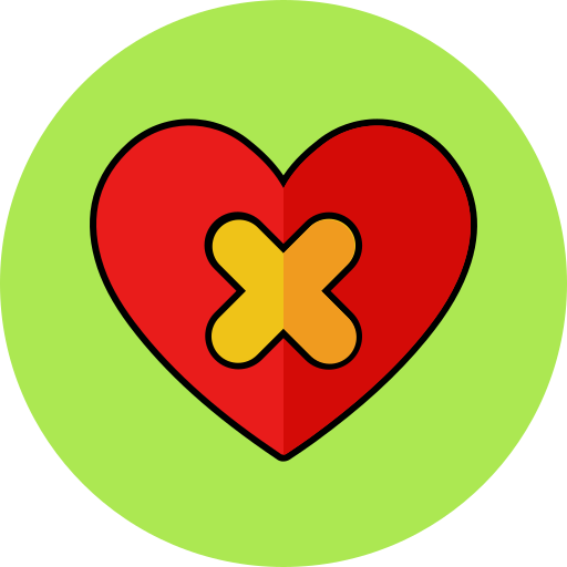 Wounded heart Generic color lineal-color icon