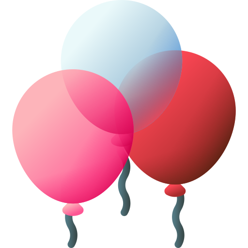 balões 3D Color Ícone