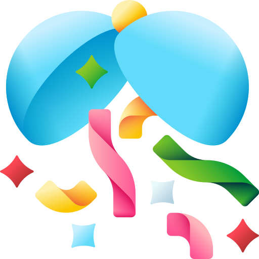 konfetti-kugel 3D Color icon