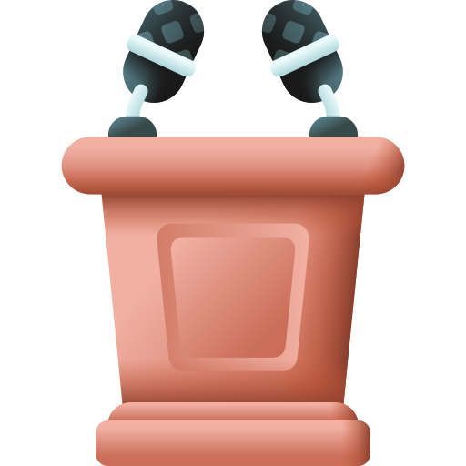 podium 3D Color icoon
