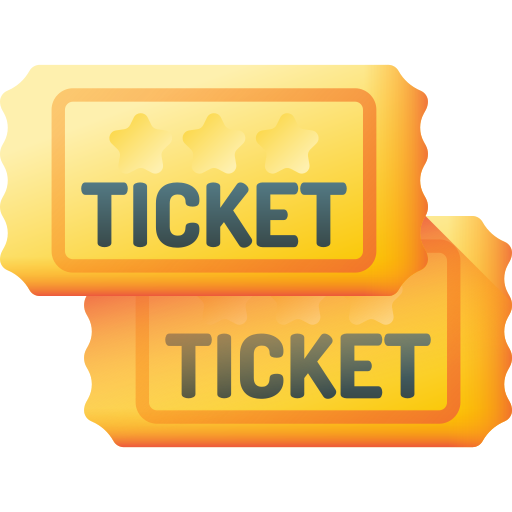 ticket 3D Color icoon
