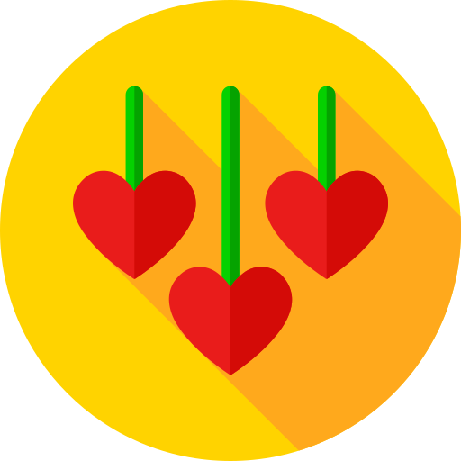 Hearts Generic color fill icon