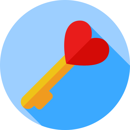 Love key Generic color fill icon