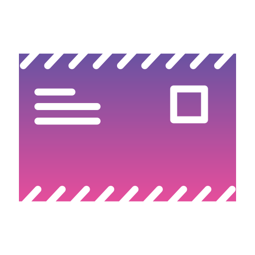 手紙 Generic gradient fill icon