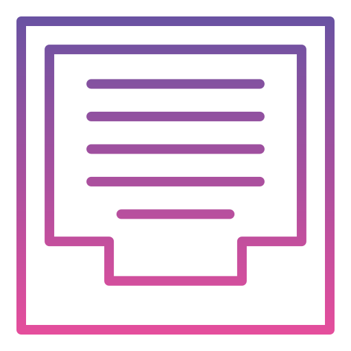 受信箱 Generic gradient outline icon