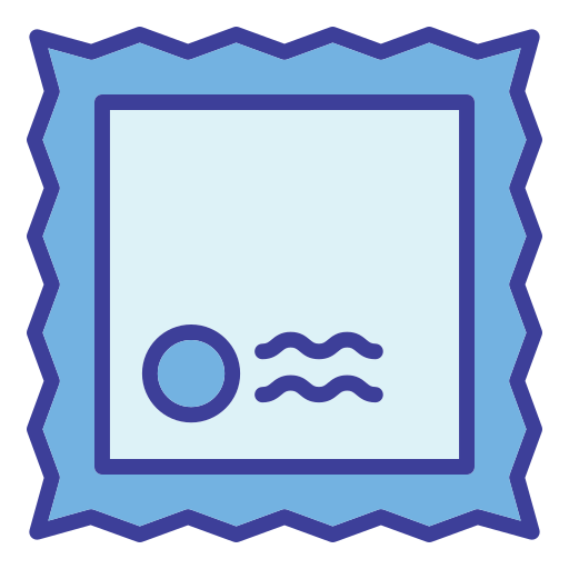sello de correos Generic color lineal-color icono