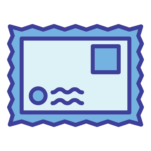 sello de correos Generic color lineal-color icono
