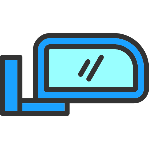 サイドミラー Generic color lineal-color icon