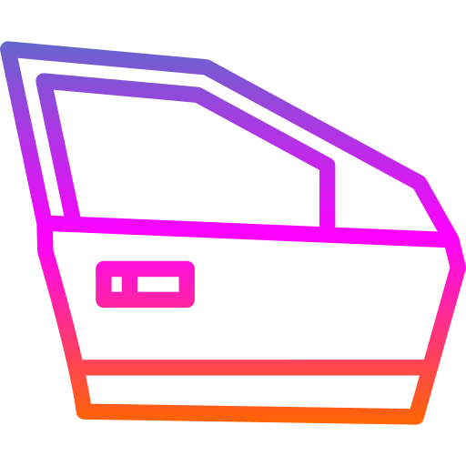 auto deur Generic gradient outline icoon