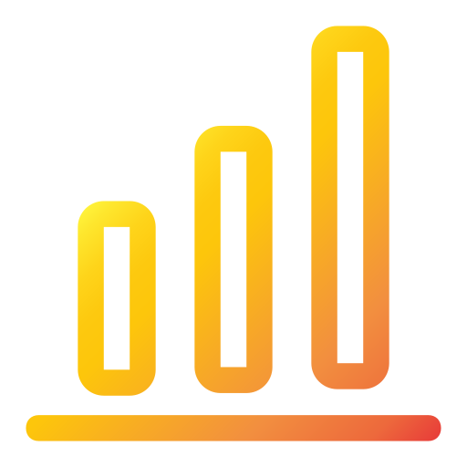 Гистограмма Generic gradient outline иконка