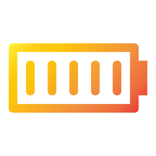 barra de batería Generic gradient outline icono