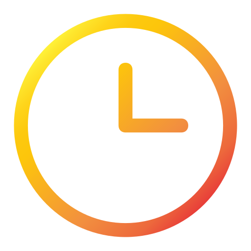 l'horloge Generic gradient outline Icône
