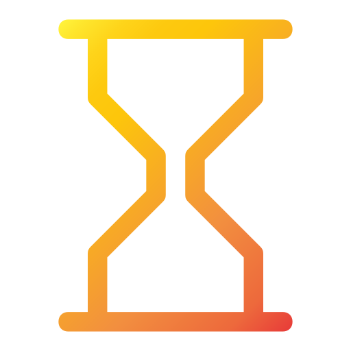 reloj de arena Generic gradient outline icono