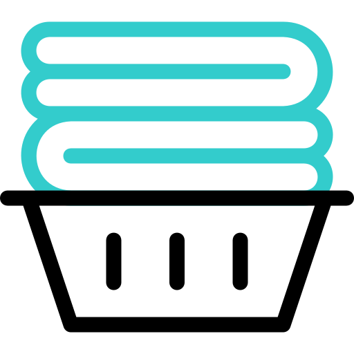 Куча полотенец Basic Accent Outline иконка