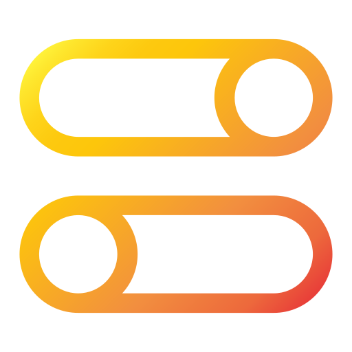 トグルボタン Generic gradient outline icon