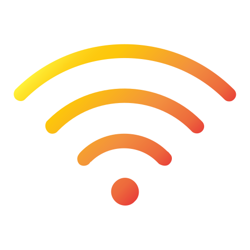wifi-signaal Generic gradient outline icoon