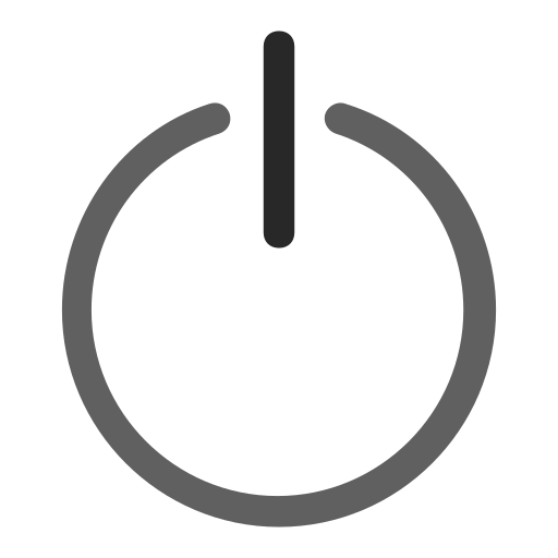 Interruptor de alimentación Generic color outline icono